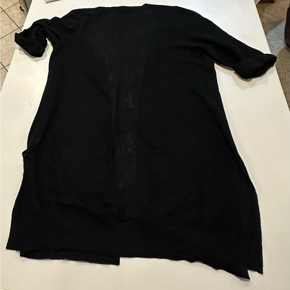 Talbots Black Open Front Cardigan Size Large - Picture 2 of 4